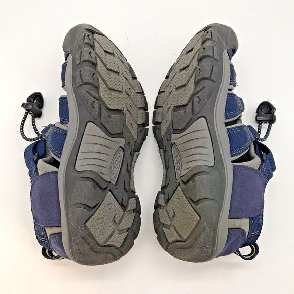 Keen Newport H2 Blue Gray Hiking Shoes Kids 13 Sports Sandals 1009938 Bungee - Picture 7 of 12